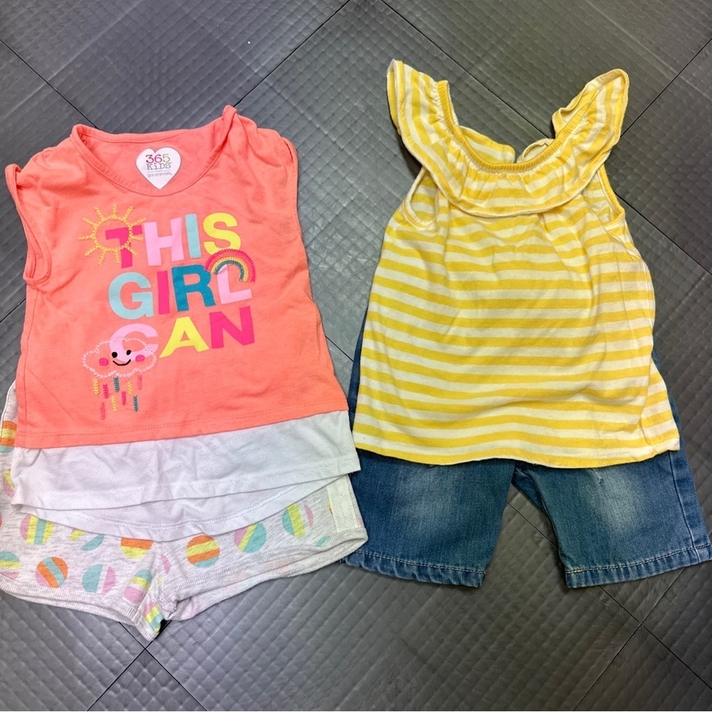 GIRLS SUMMER LOT SIZE 4T OLD NAVY 365 KIDS CAT & JACK